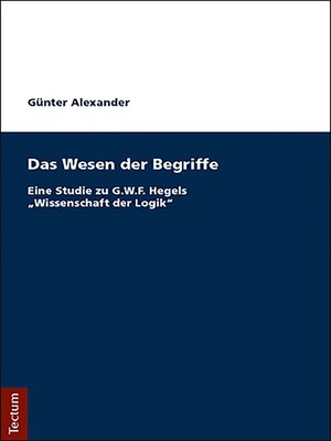 cover image of Das Wesen der Begriffe